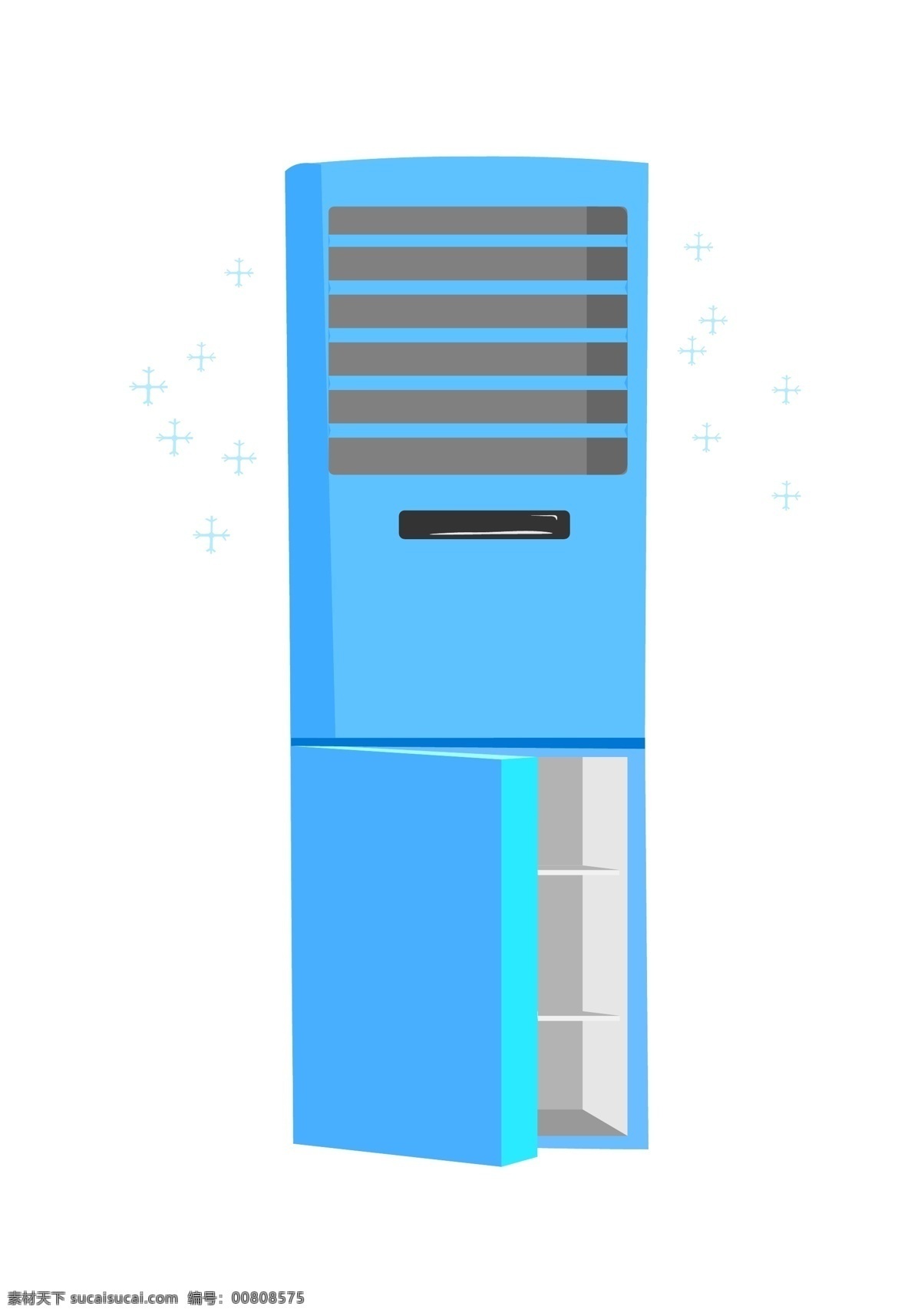 藍(lán)色電器空調(diào) 空調(diào)扇 電器 納涼工具