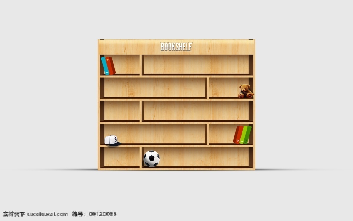 木质 书架 分层 展示架 储物架 网页素材 其他网页素材