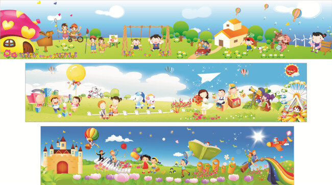 墻體畫 幼兒園 幼兒園墻畫 墻畫 cdr素材 卡通 學(xué)校墻畫 可愛素材 插畫 手繪 幼兒園壁畫 壁畫 白色