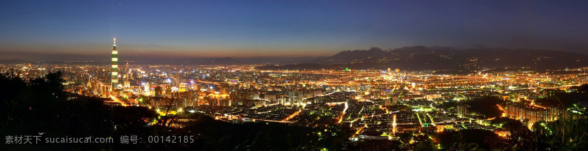 台北 夜景 城市 都市 俯瞰 宽幅 摩天大楼 霓虹 全景 台湾 夜色 炫彩 世界第一高楼 宝岛 矢量图 花纹花边