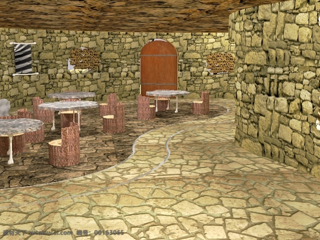 flinstone 餐廳 項目 3d模型素材 其他3d模型