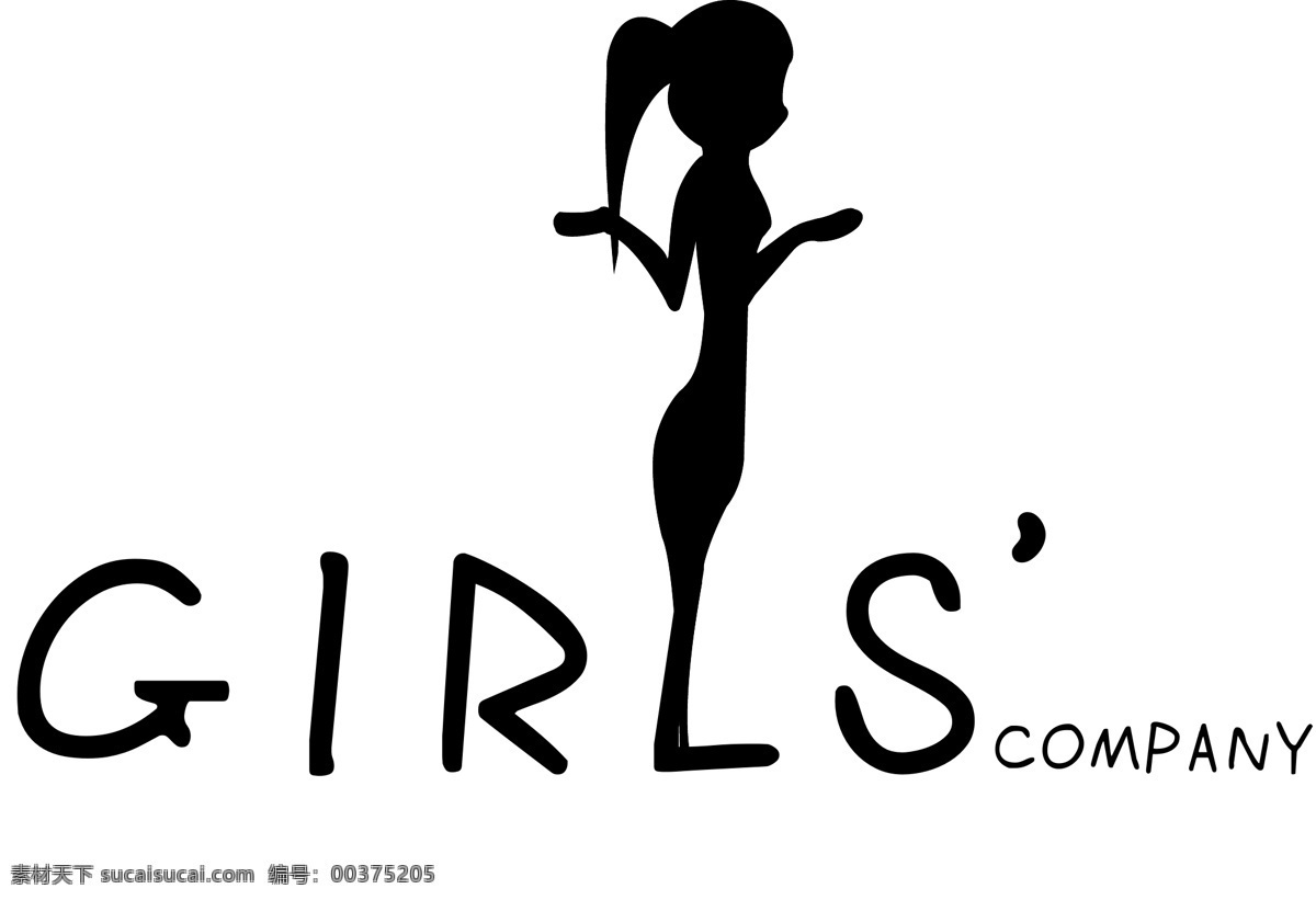 girls 女孩logo 女孩 girl logo 白色
