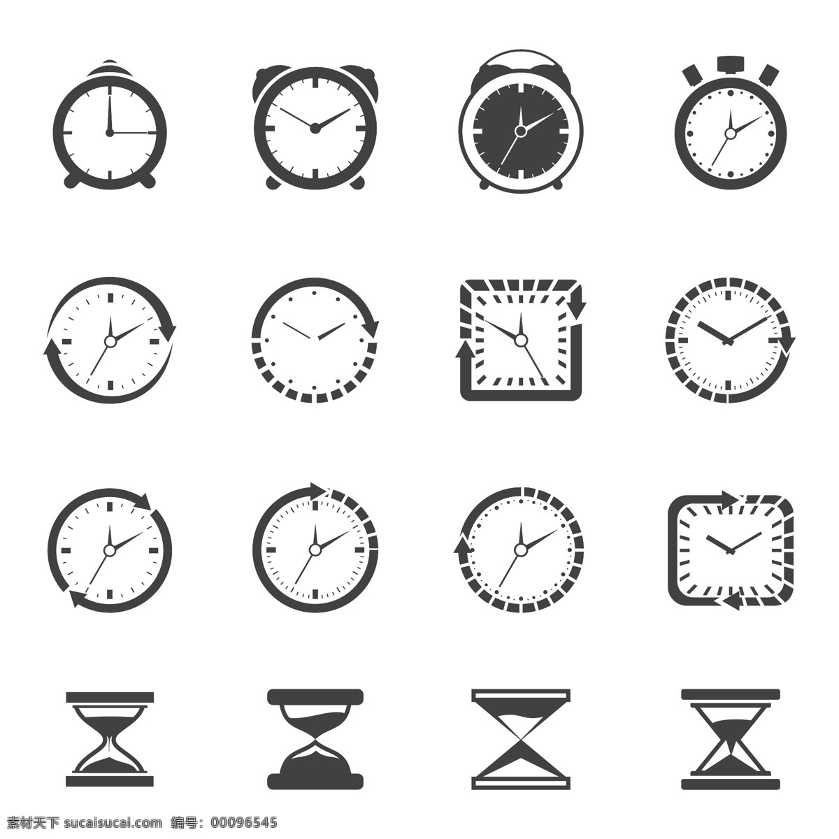 时间 时钟 矢量 图标 沙漏 闹钟 移动界面设计 图标设计