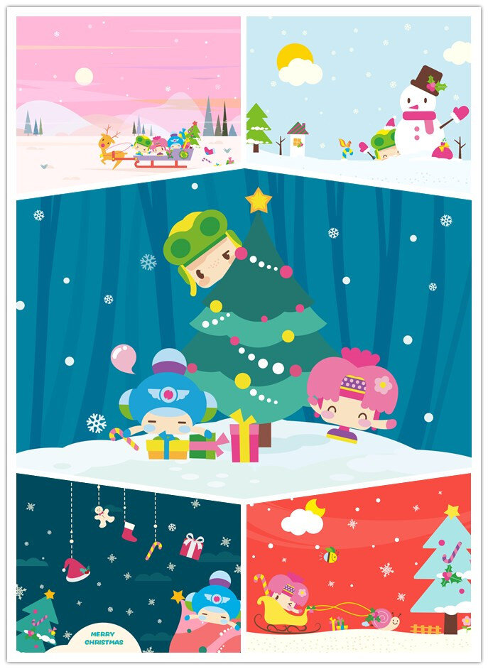 昆 塔 动漫 圣诞节 高清 桌面壁纸 昆塔 圣诞 壁纸 欢乐 雪人 圣诞树 礼物 雪橇 白色