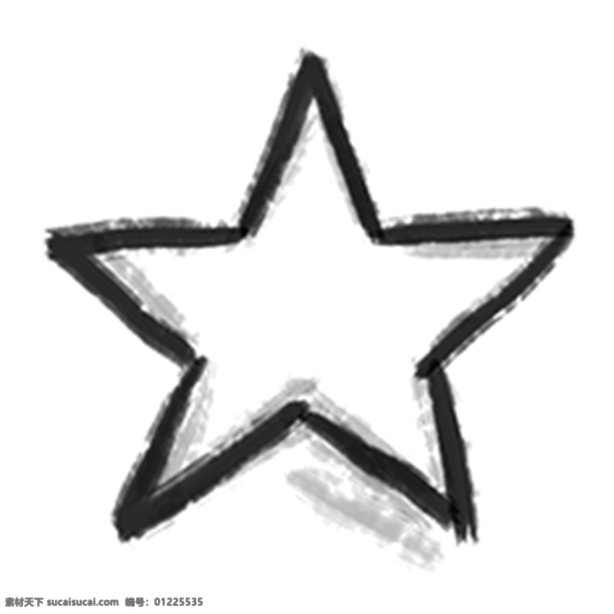 油墨 風(fēng)格 五角星 免 摳 圖 手繪五角星 卡通五角星 卡通手繪 手繪圖案 免摳圖