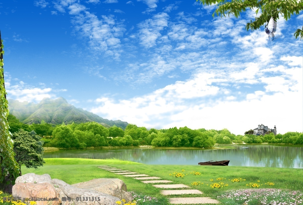 公園 綠地 草坪 草地 自然 生態(tài) 休閑 光線 藍天白云 藍天 濕地 濕地公園 中央公園 綠色 寧靜 學(xué)習(xí) 風(fēng)景 分層 源文件