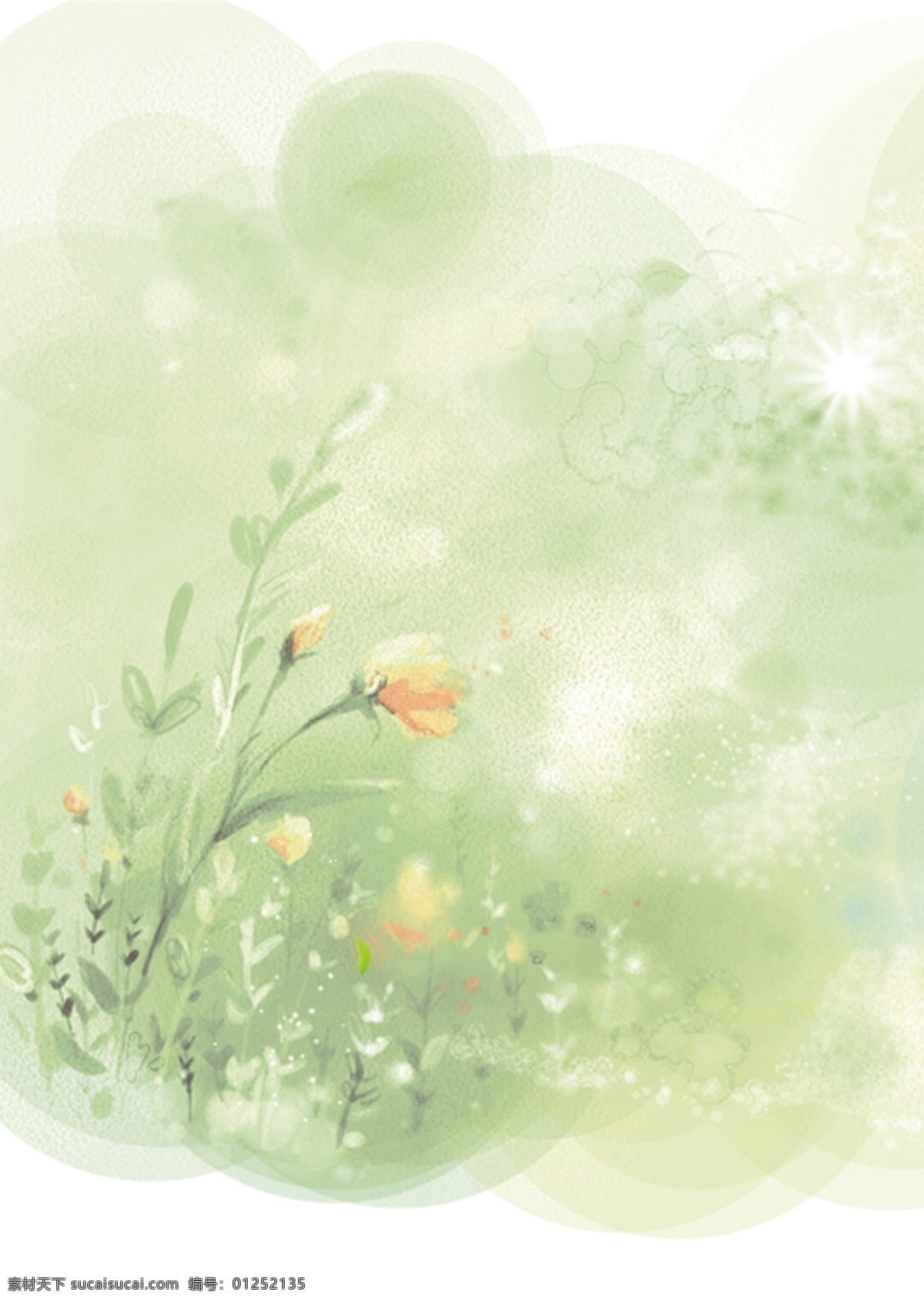 淡雅 綠色 花朵 背景 清新綠色 清新背景 淡雅背景 夢幻 卡通背景 卡通底圖 兒童節(jié)海報 兒童節(jié) 大自然 環(huán)境 環(huán)保公益 春季廣告 環(huán)保