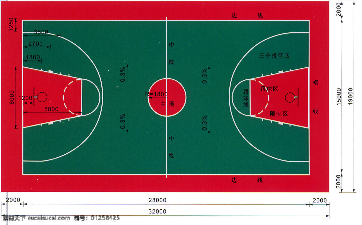 篮球场图片 篮球场 篮球场规划 球场 篮球场规划图 球场规划 球场比例 篮球场地
