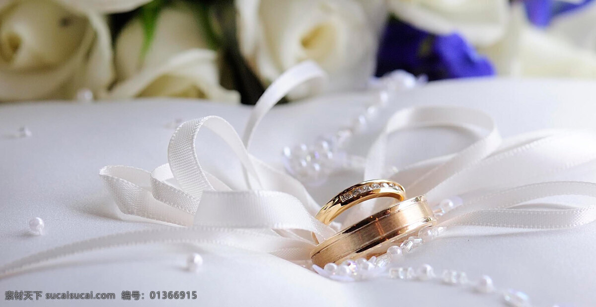 婚禮 戒指 織帶 白色 wedding 生活百科 生活素材