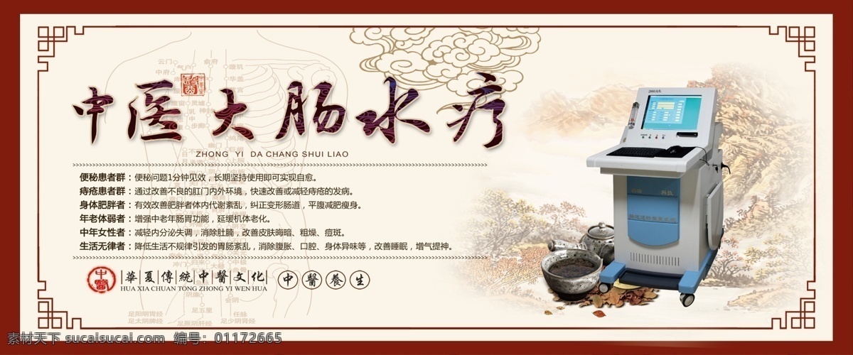 中醫(yī)大腸水療 中醫(yī) 大腸 水療 樓道 展板
