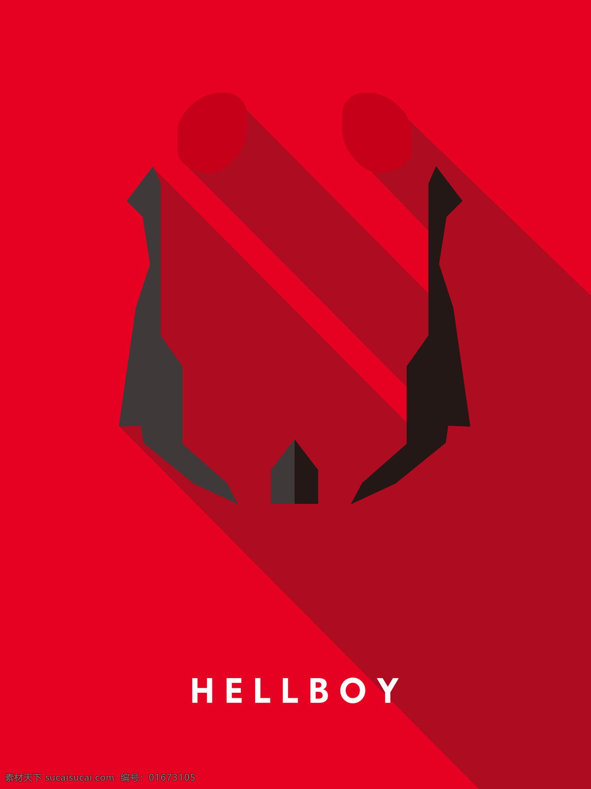 地狱男爵 hellboy 超级英雄 漫画英雄 装饰画 高清素材 文化艺术 影视娱乐