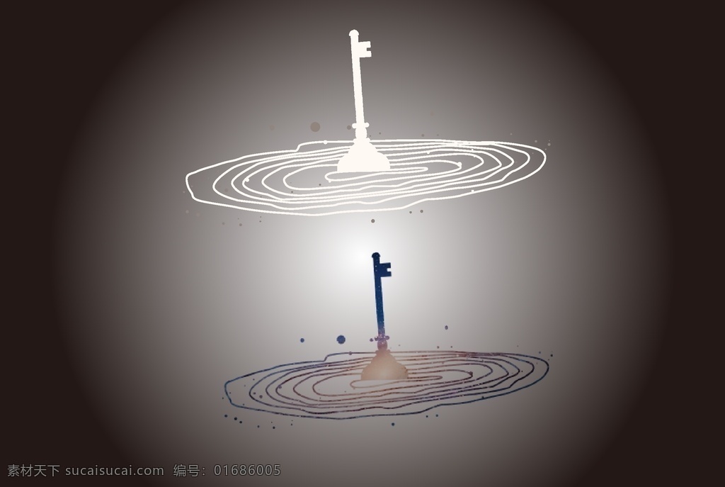 鑰匙 星空 logo 鑰匙logo 星空logo 星空旋轉(zhuǎn) 鑰匙掉入 銀河系 logo設(shè)計