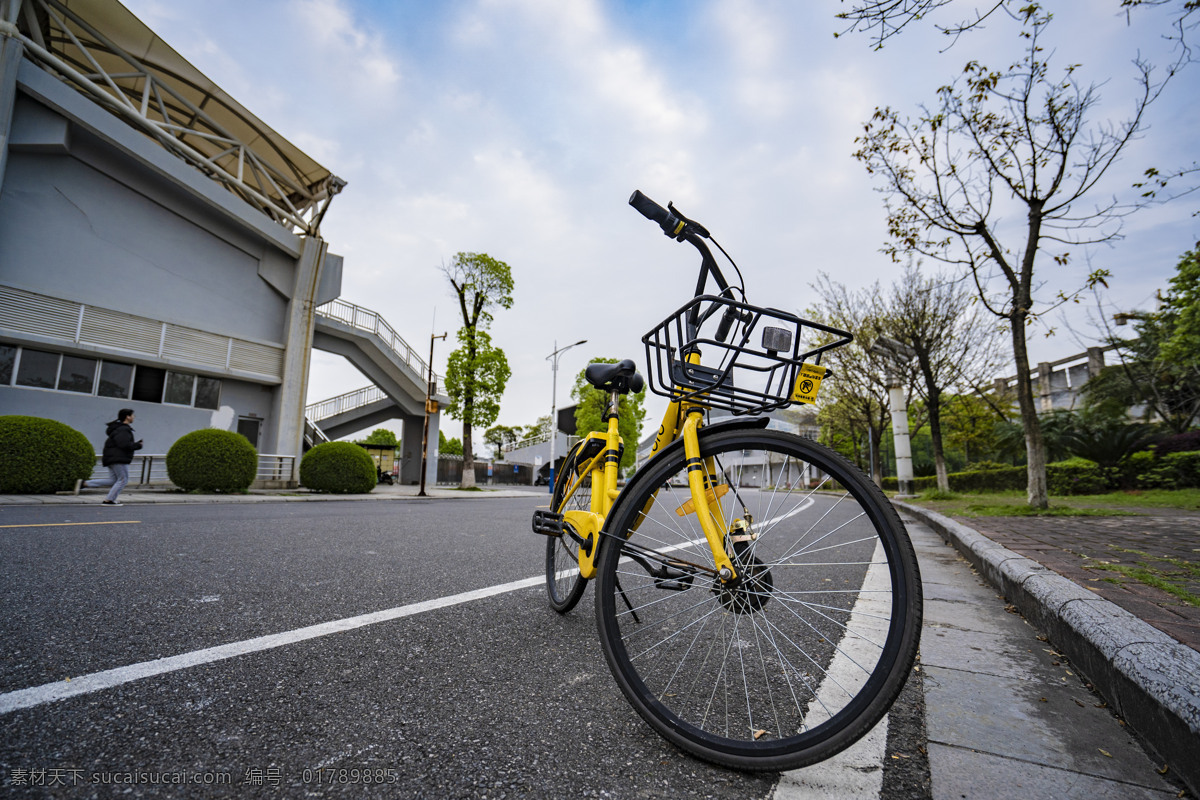 自行車 小黃 車 商業(yè)攝影 小黃車 商業(yè) 腳踏車 藍(lán)天 白云 黃昏