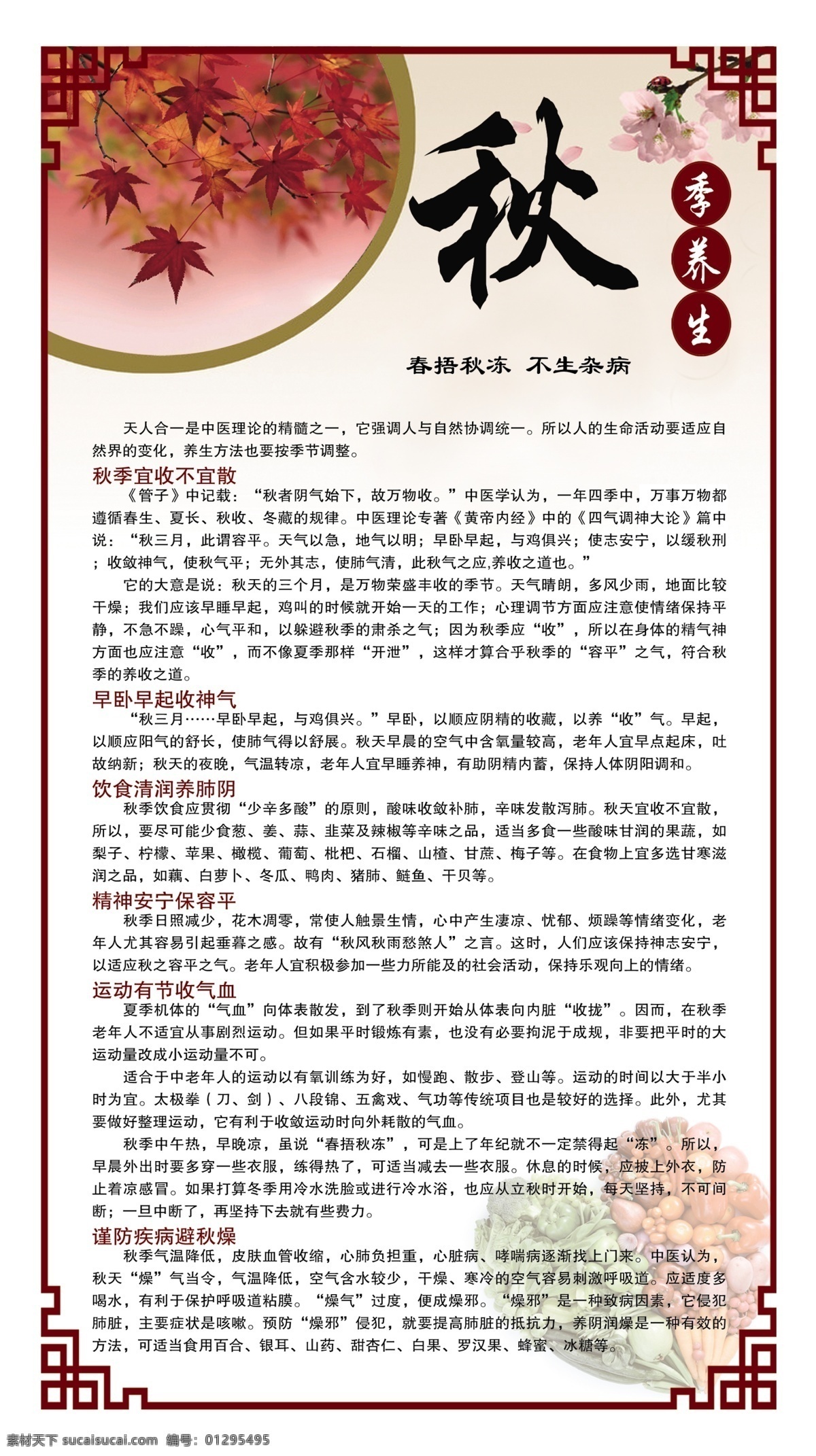 秋季養(yǎng)生圖片 秋季 養(yǎng)生 健康 溫馨 保健