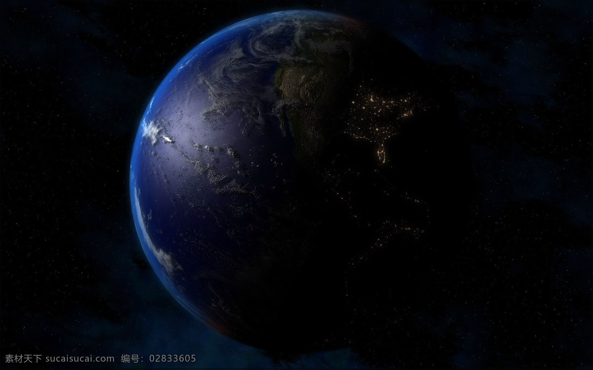 地球夜景 win 壁纸 微软 桌面 经典 系统 背景底纹 系统自带 自然景观 底纹边框
