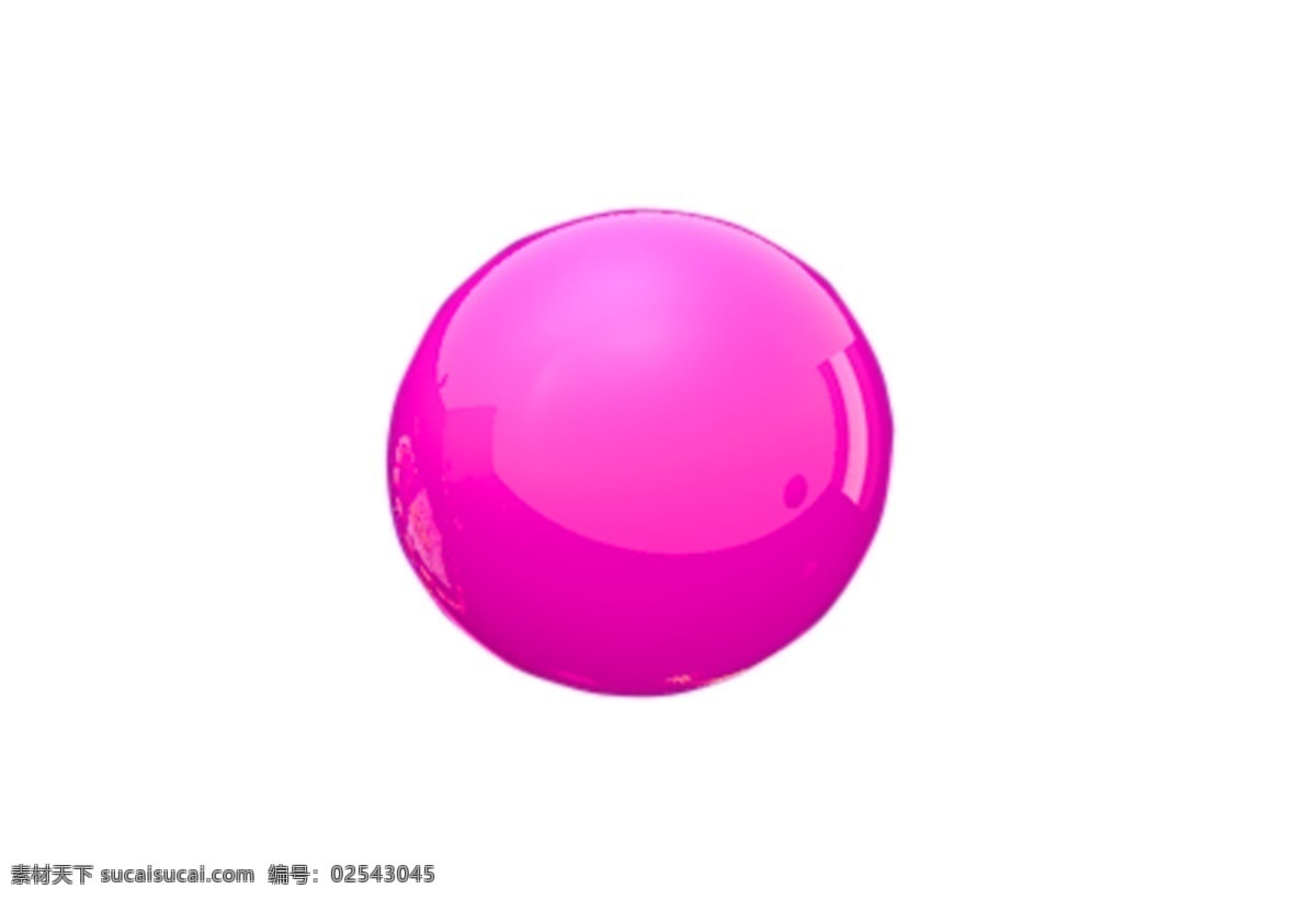 紫色 立体 圆球
