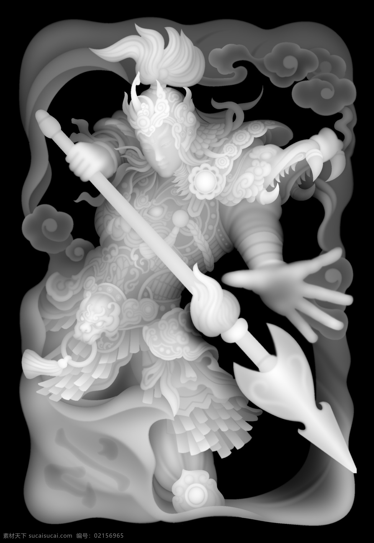 常勝將軍 趙 子龍 灰度 圖 趙子龍 灰度圖