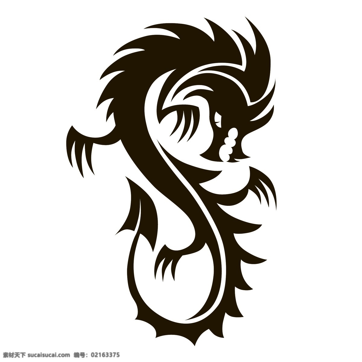 精致 龍 紋身 圖案 龍紋 吐火的龍 紋身素材 標(biāo)志 矢量素材 矢量 高清圖片