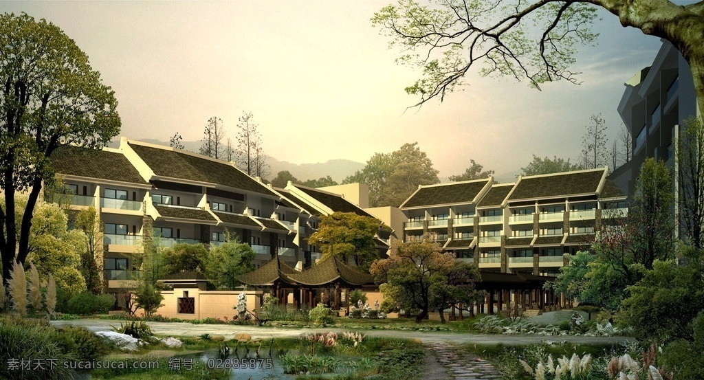 杭州 西溪 喜来登 度假 酒店 效果图 度假酒店 效果图片 环境设计