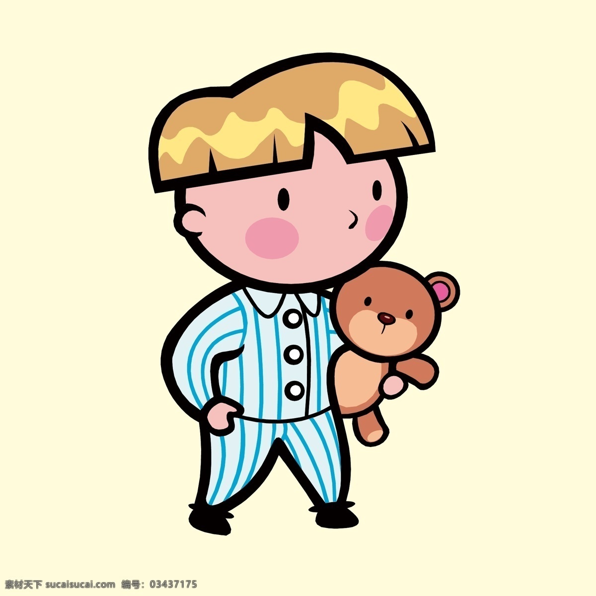 玩具 小 男孩 男孩拿著玩具 卡通男孩 人物插畫設(shè)計 男性人物設(shè)計 女性人物設(shè)計 兒童人物設(shè)計 矢量卡通人物