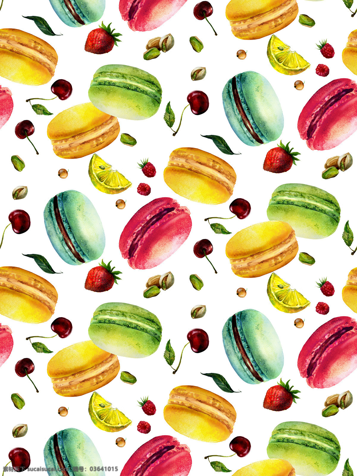 水彩 绘 马卡 龙 水果 背景 底纹 水彩绘 马卡龙 草莓 底纹边框 背景底纹