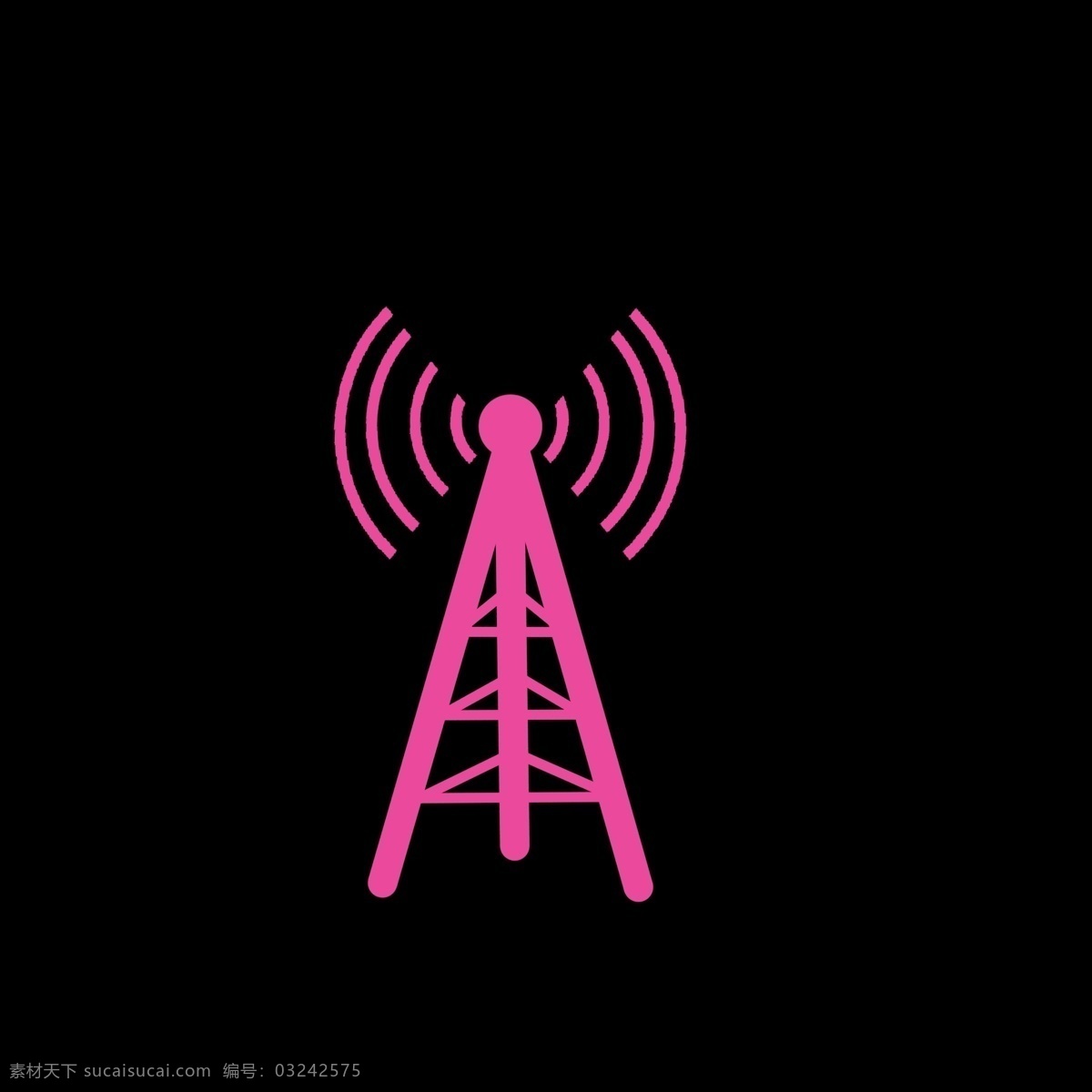 红色 高压线 信号 标识 粉色 暖色 强度 符号 标志 网络 几何图形 卡通 简单 简约 简洁 ppt可用
