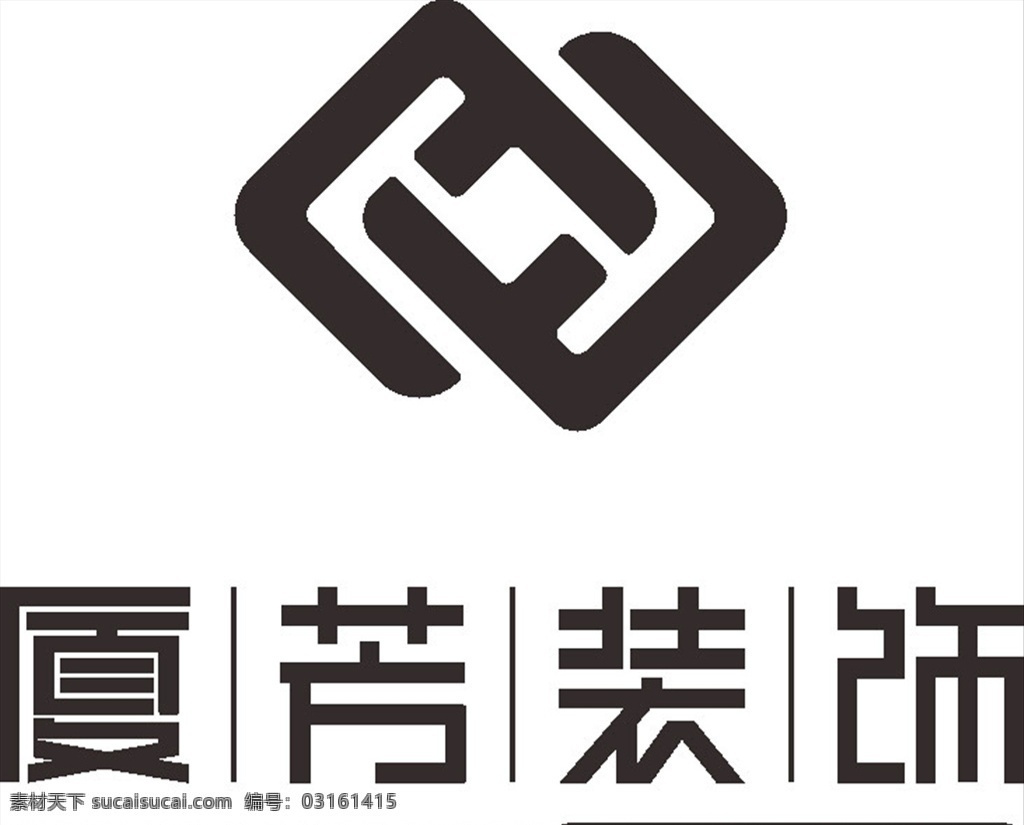 厦芳装饰 logo 标志 商标 图标 标志logo 淘宝界面设计 淘宝装修模板