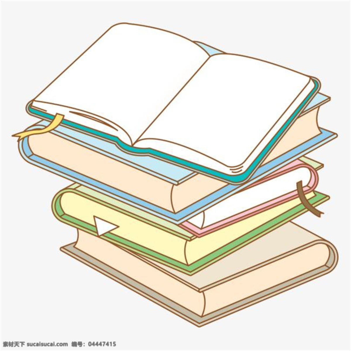 書本圖片 書本 卡通書本 卡通書 一摞書 卡通一摞書 海報