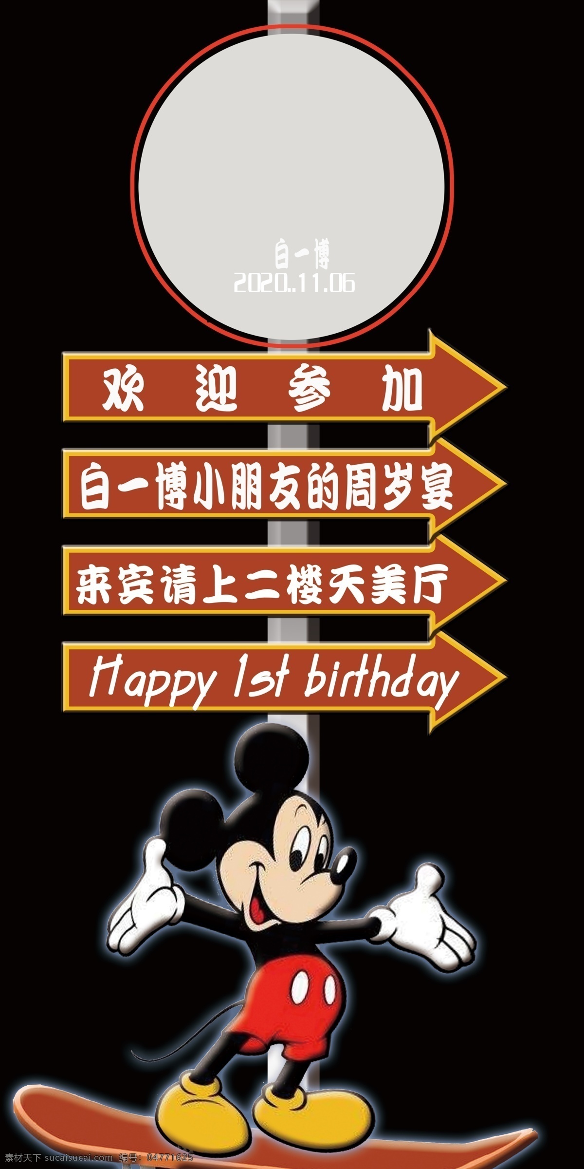 導(dǎo)視牌 生日 模板圖片 模板 異形 好看