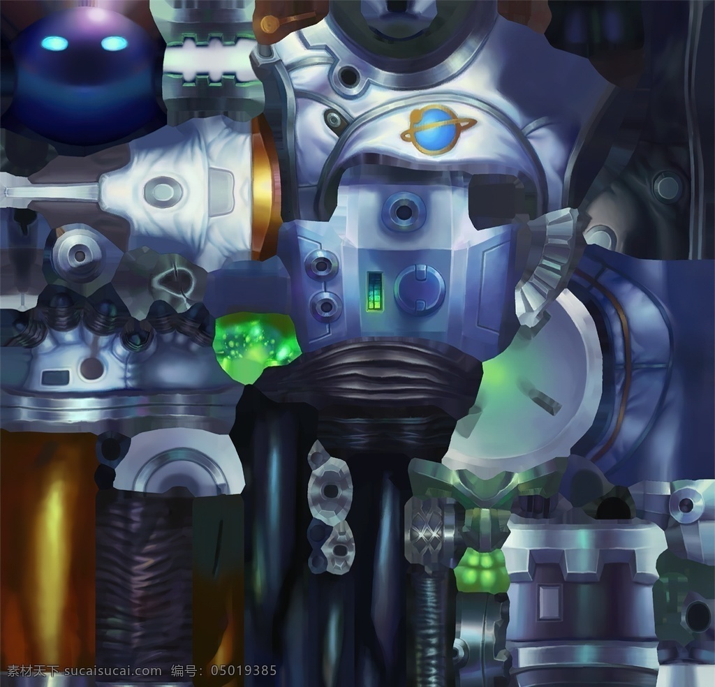 彩色 動漫 插畫 機械 背景圖片 背景 動漫動畫