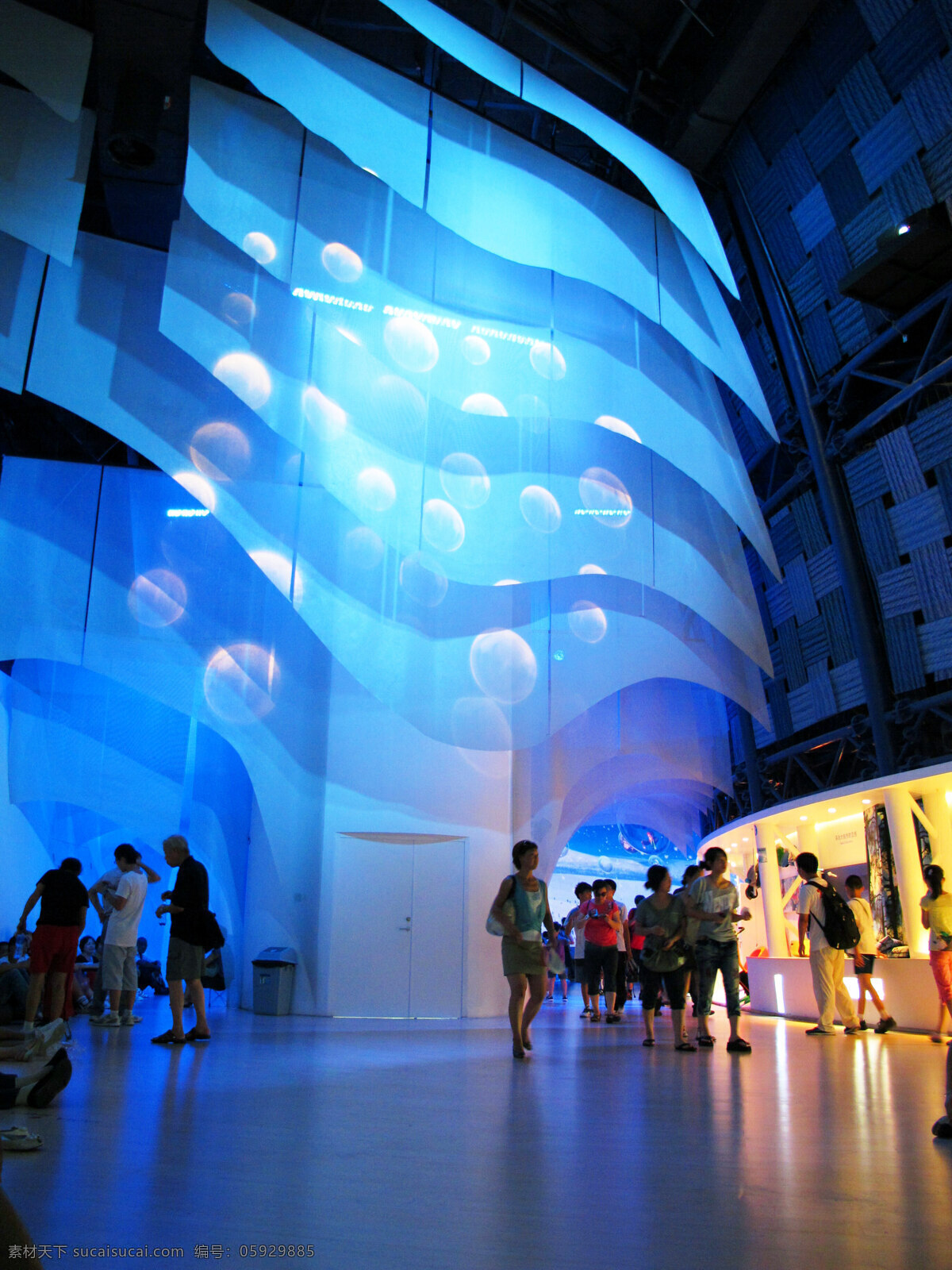 上海 世博会 芬兰 馆内 景 芬兰馆 欧洲 内景 蓝色 场馆 展览 海洋 馆区 国内旅游 旅游摄影