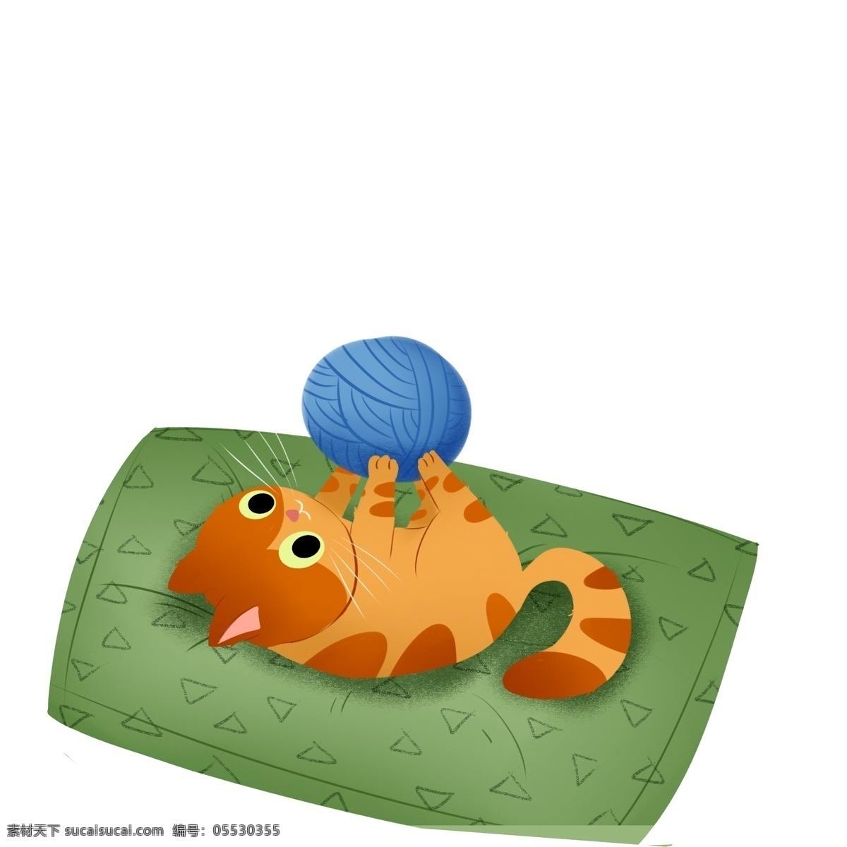 玩 毛线 球 小猫 图案 元素 动物 手绘图案 简约 创意元素 毛线球 手绘 元素装饰 手绘元素 psd元素 免扣元素