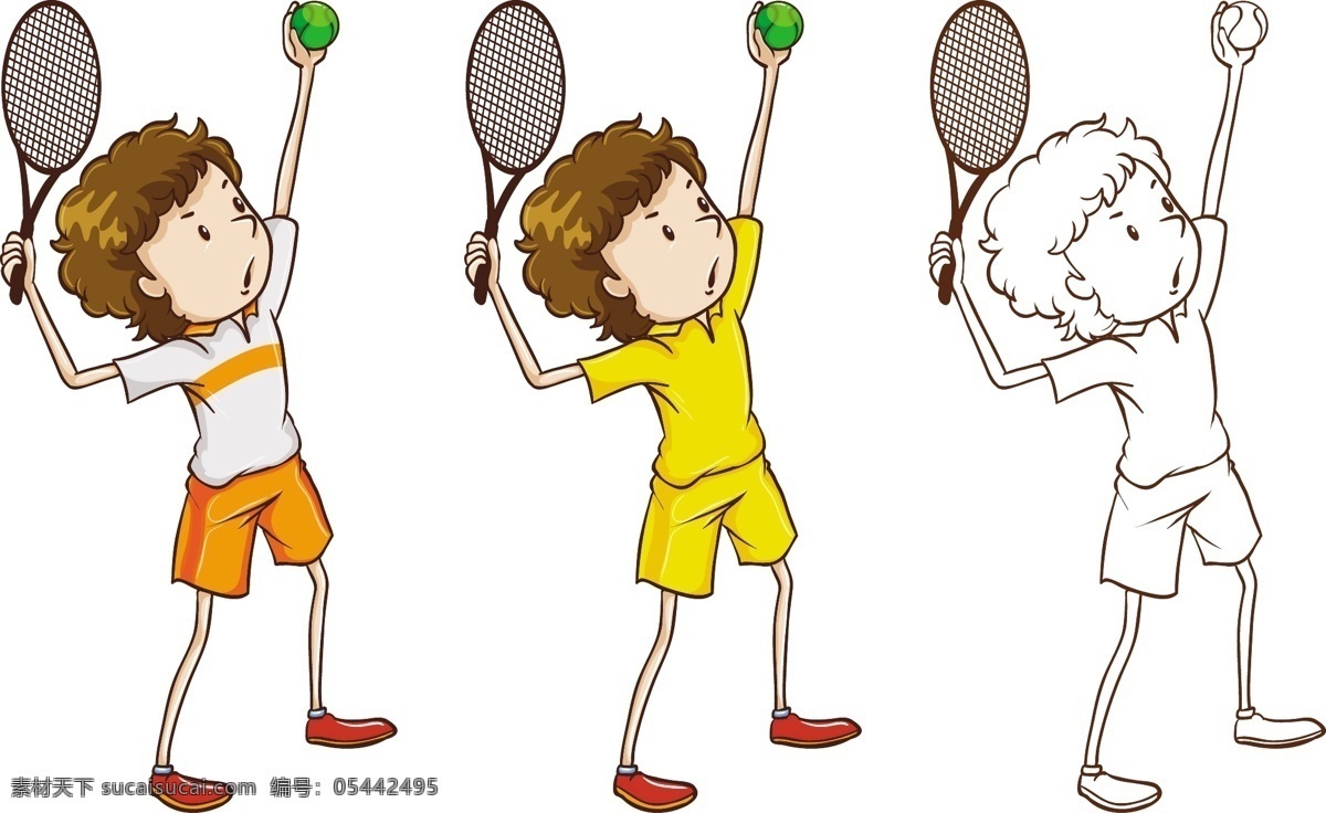 网球 小孩子 儿童 运动 插图 儿童网球 运动插图 卡通男孩 卡通可爱男孩 漂亮 小 男孩 小男孩 卡通小男孩 快乐小男孩 快乐的男孩子 卡通快乐男孩