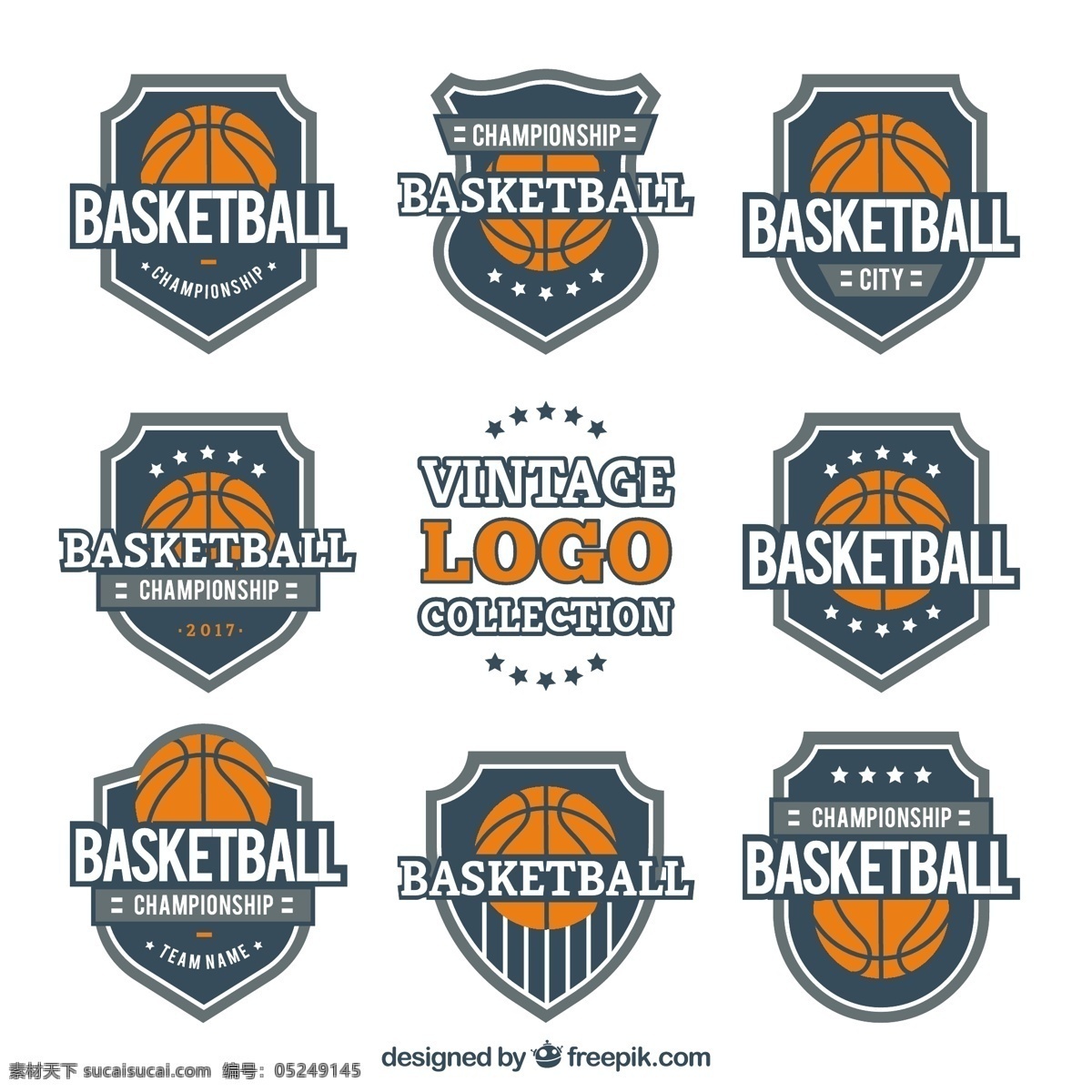 复古 风格 篮球 标志 图标 系列 复古风格 篮球标志 图标系列