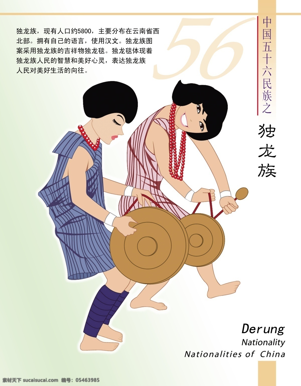56個(gè)民族 獨(dú)龍族 民族文字介紹 分層 源文件庫(kù)