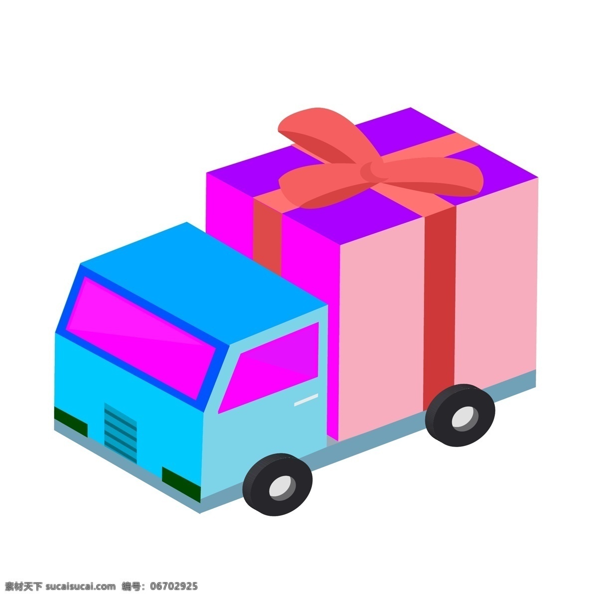 d 禮物 車(chē) 商用 圣誕節(jié)禮物 汽車(chē) 禮物車(chē) 2.5d