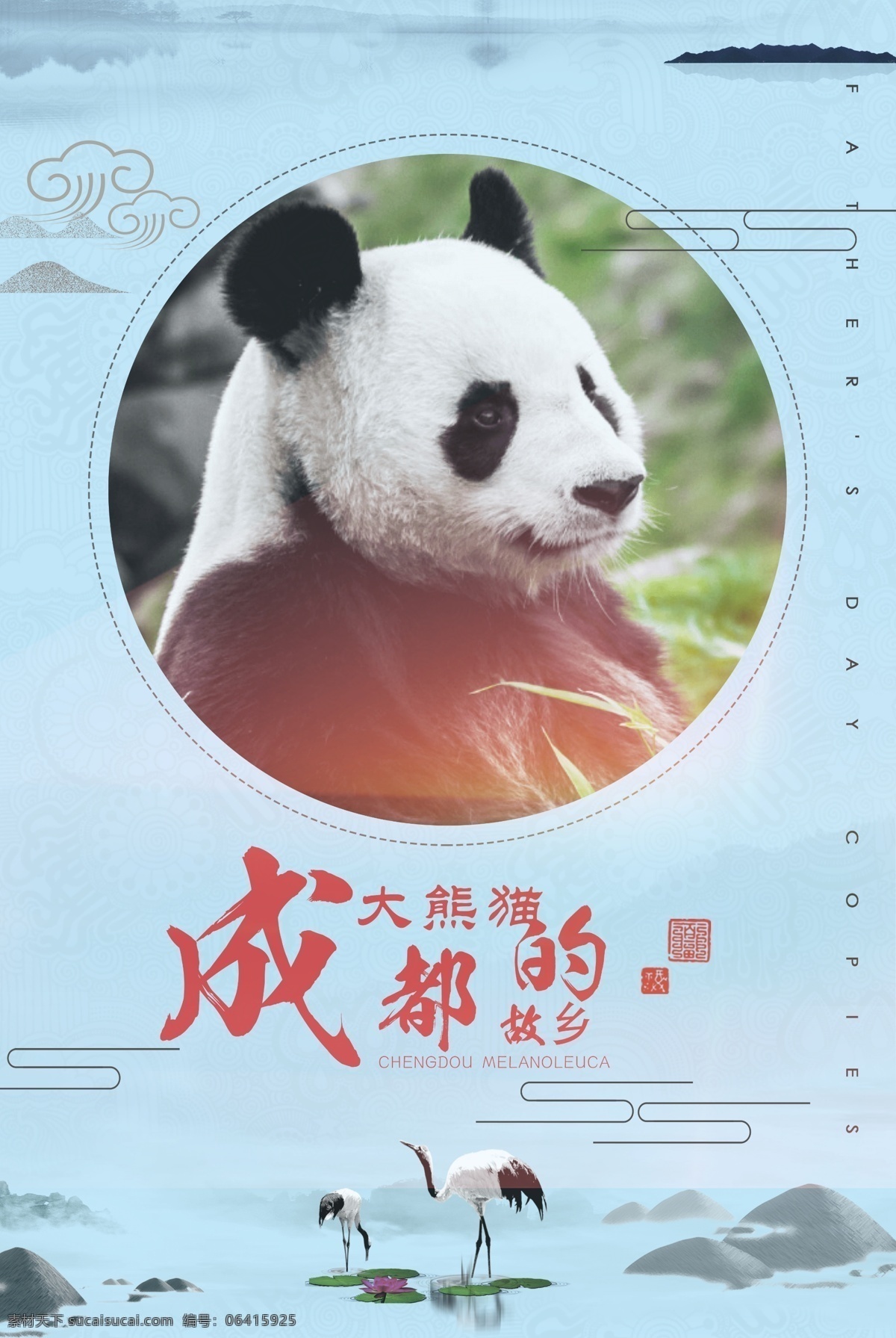 成都 国宝 大熊猫 故乡 珍稀 动物 国宝大熊猫 熊猫故乡 珍稀动物 保护野生动物 平面展开图