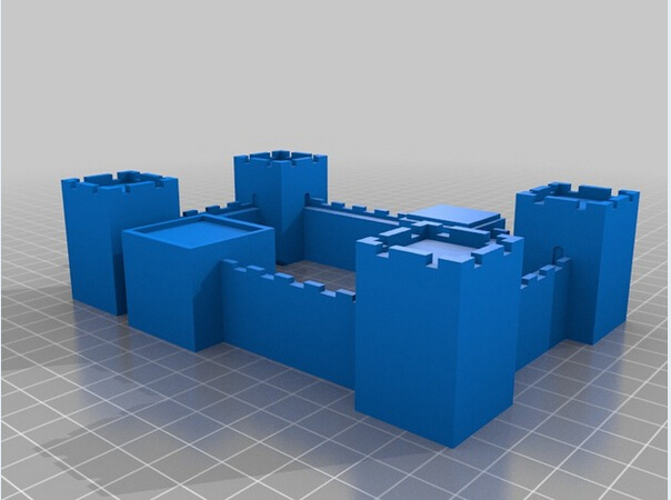 要塞 城堡 3d模型素材 建筑 要塞城堡 3d打印模型 建筑结构模型