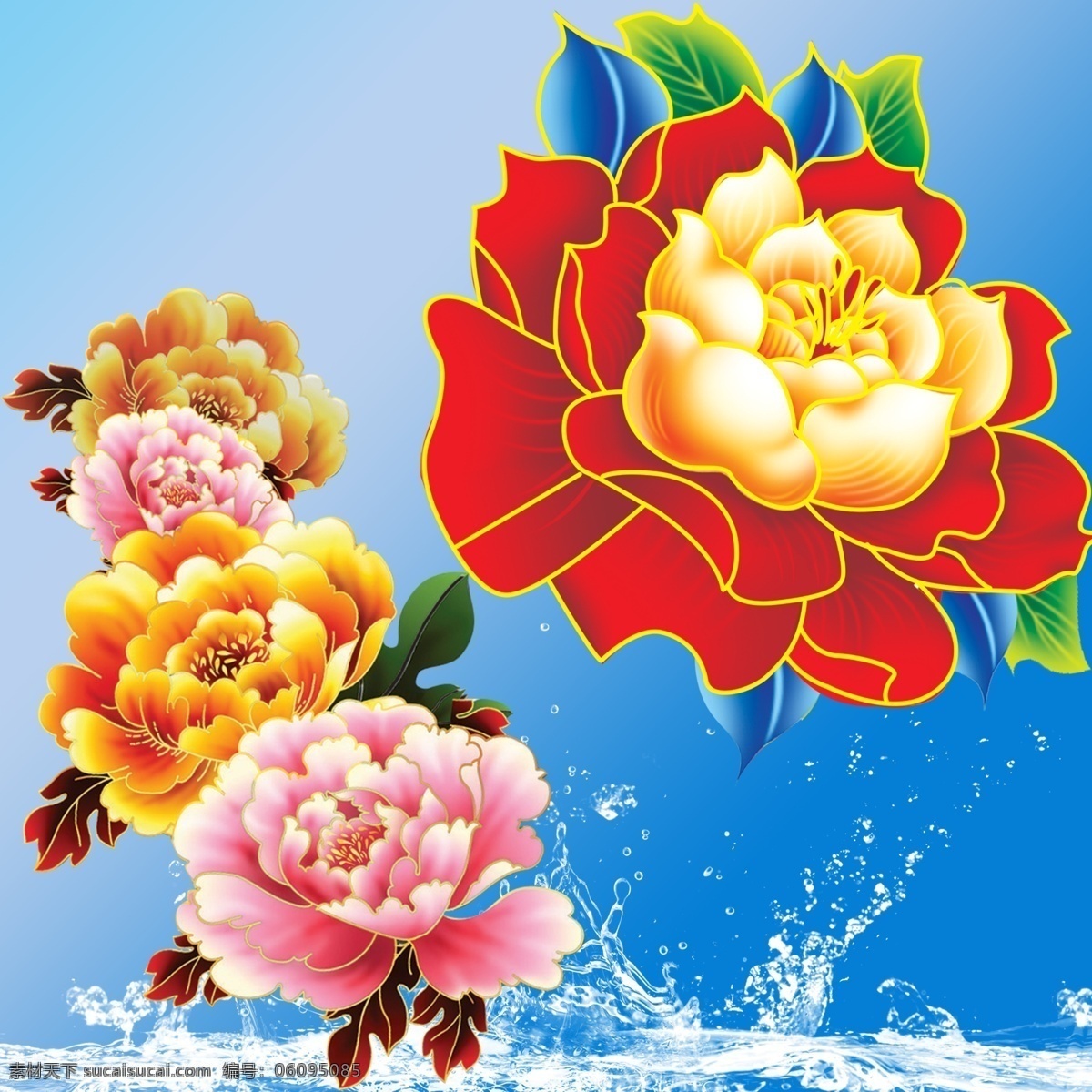 國畫牡丹花 牡丹花 牡丹 國畫牡丹 牡丹圖 白牡丹 紅牡丹 生物世界 花草