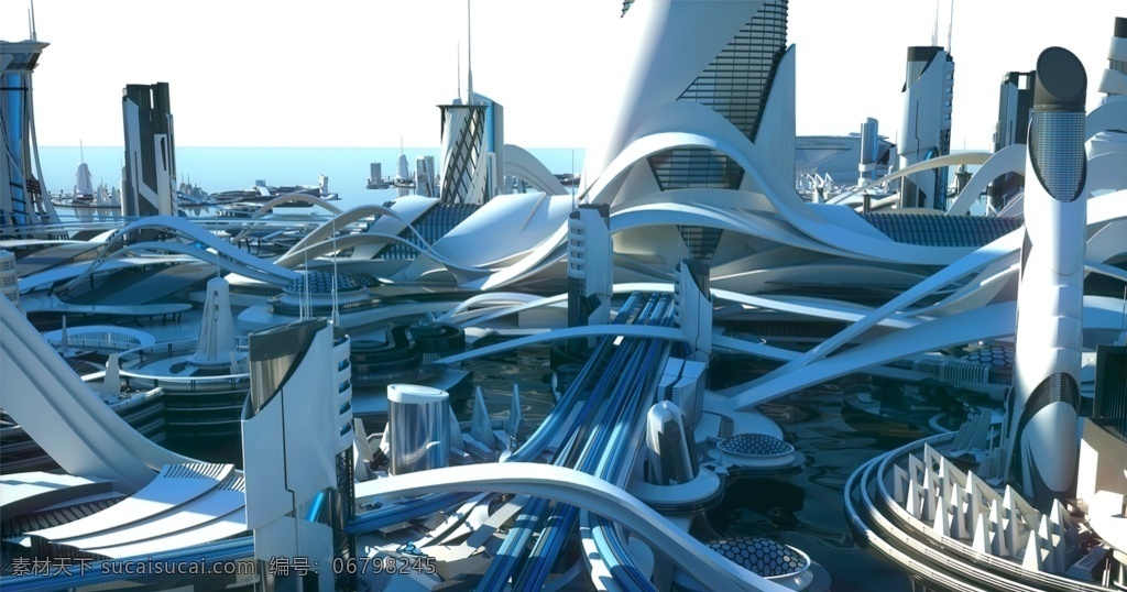 未来世界 科幻 场景 图案 科幻世界场景 科幻场景 科技感场景 未来建筑物 大气场景 特效场景 壁纸图案 炫彩科技 游戏场景 动漫动画 gif