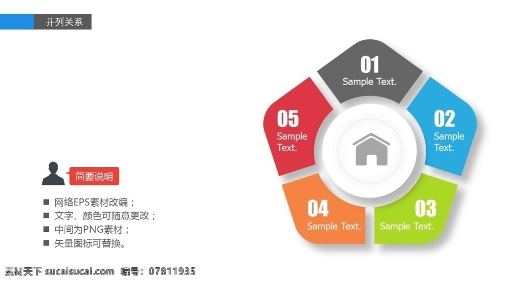 彩色 环形 信息 图表 矢量 信息图表 ppt图表