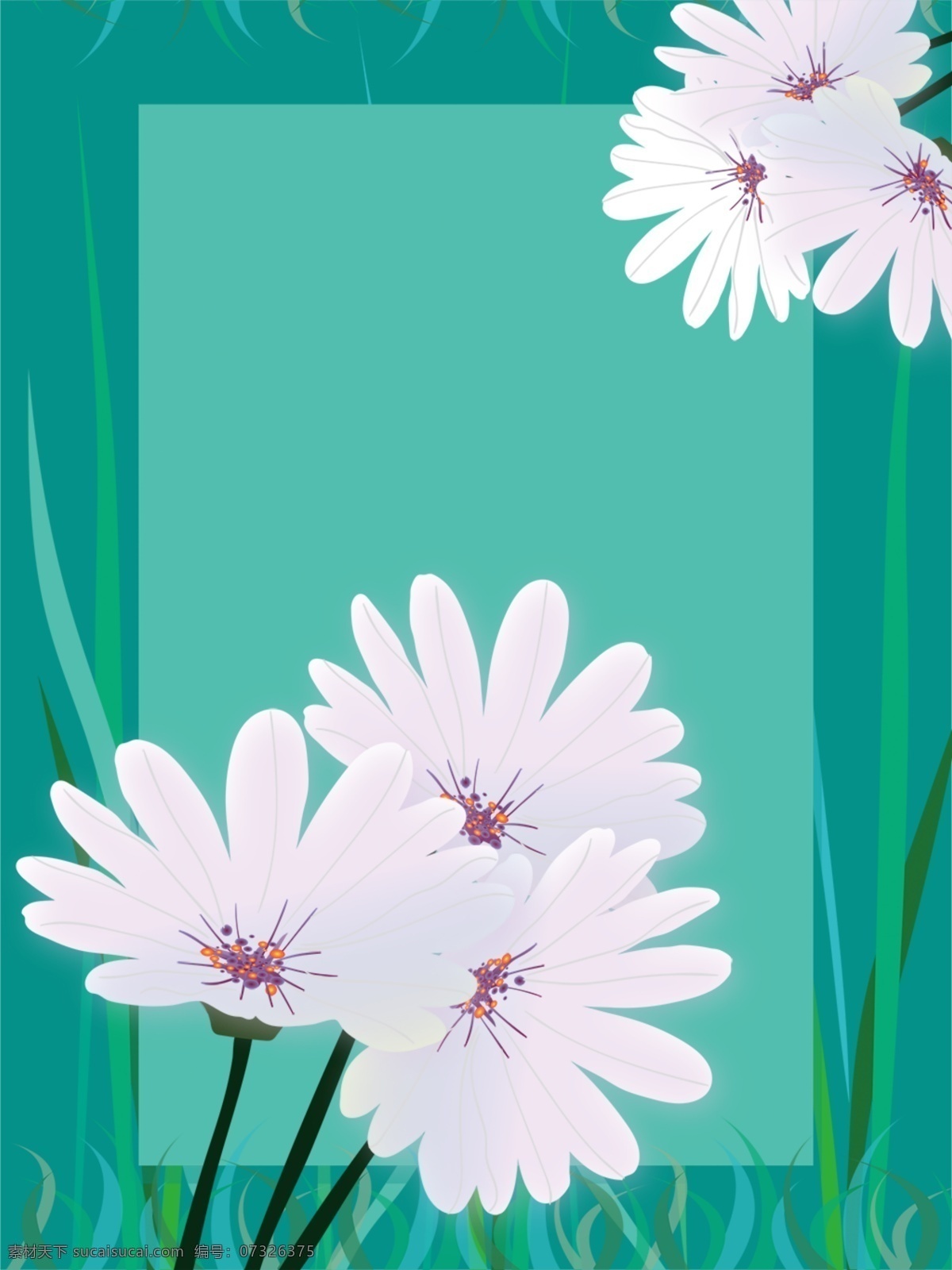 简约 白色 植物 花卉 广告 背景 广告背景 插图背景 夏天 清新 促销背景 夏至 典雅 文艺