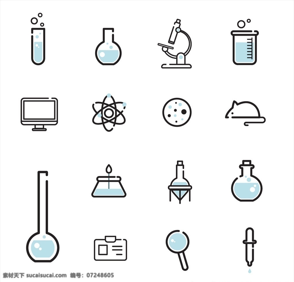 简约 科学实验 图标 icon 科学 实验 线性 化学 化学实验 图标设计 icon设计 标志图标 其他图标