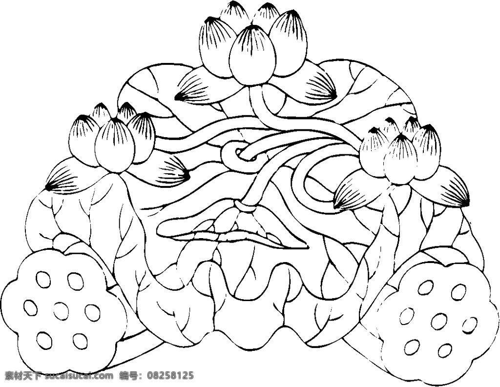 吉祥圖案 中國(guó)傳統(tǒng)圖案 圖案250 設(shè)計(jì)素材 裝飾圖案 書(shū)畫(huà)美術(shù) 白色