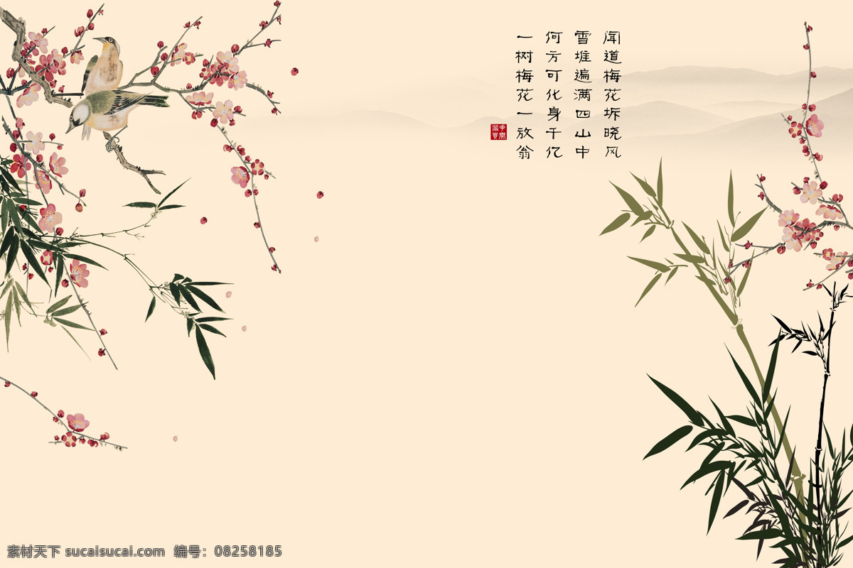 背景墻 背景圖 抽象背景圖 室內(nèi)背景圖 玄關(guān) 裝飾畫(huà) 裝飾 裝飾設(shè)計(jì) 竹子 花卉 背景 墻
