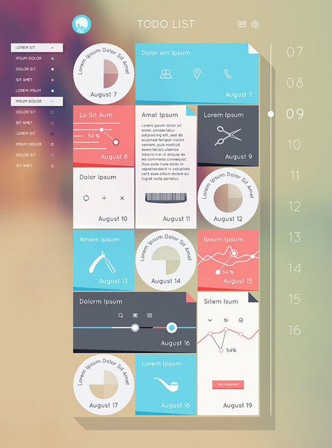 精美 扁平化 简洁 手机 界面 ui界面 界面设计 ui psd素材 手机界面 信息界面 ui设计 app界面 ui主题包 高档界面 ui工具包 扁平化界面 白色