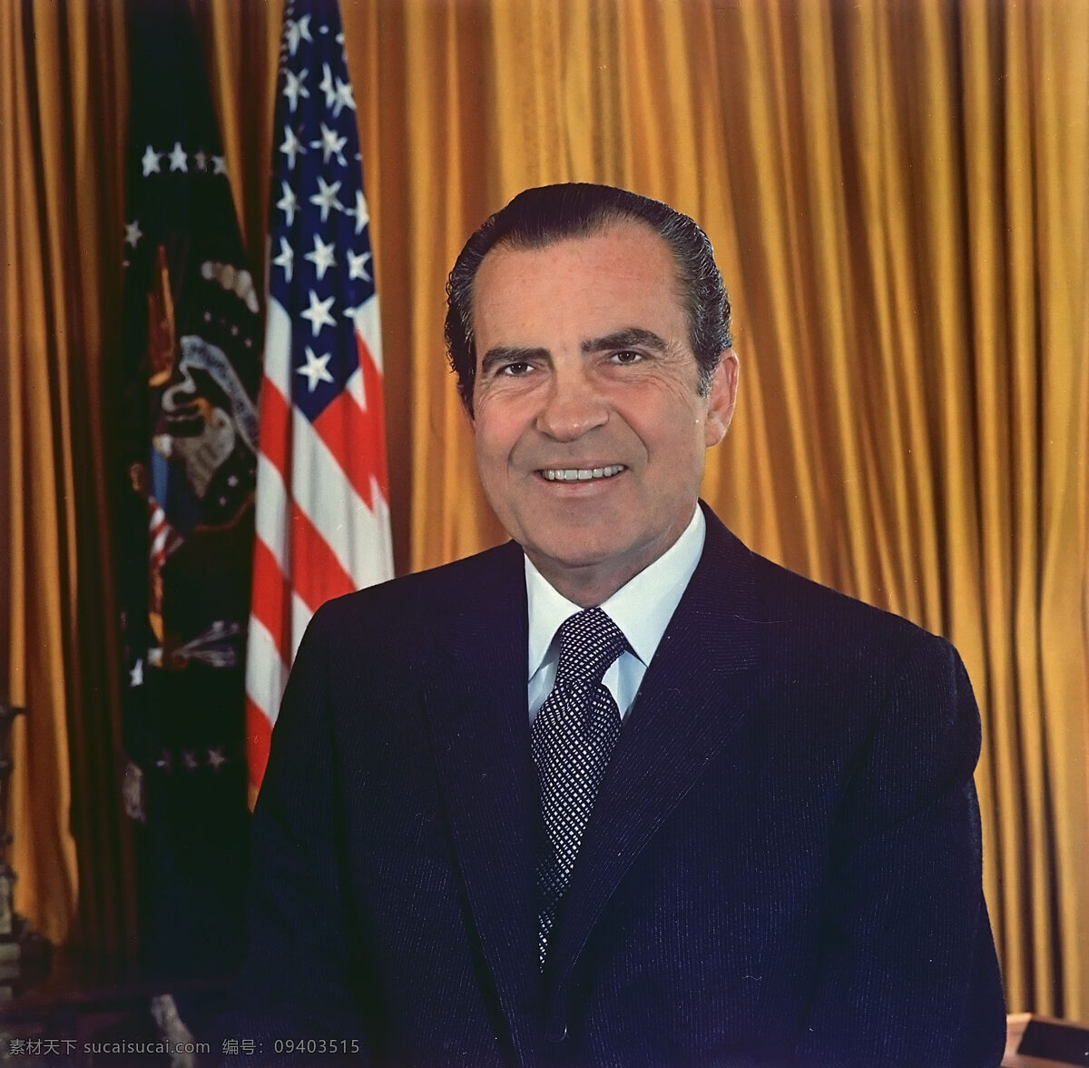 美国第 37 任总 统 理查德 尼克松 政坛人物 美国 第37任 总统 理查德尼克松 国旗 职业人物 人物图库