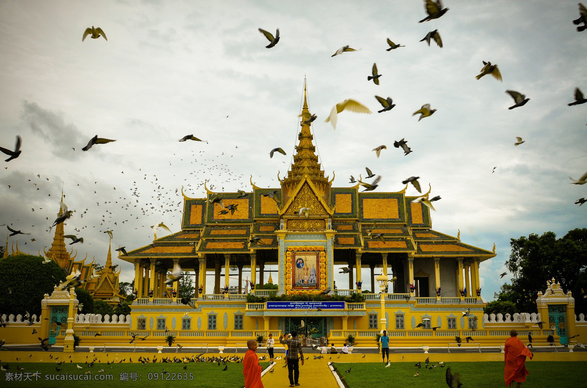 泰国 古庙 旅游 旅行 背景 海报 素材图片 杂图