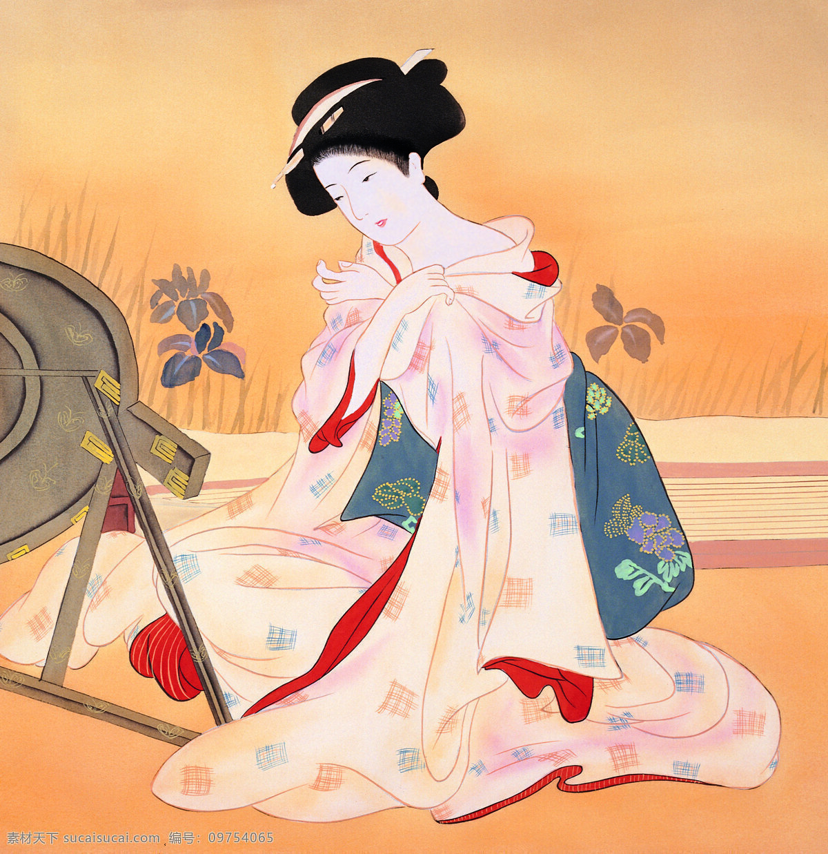日本仕女图 日本 仕女 图 文化艺术 绘画书法 设计图库