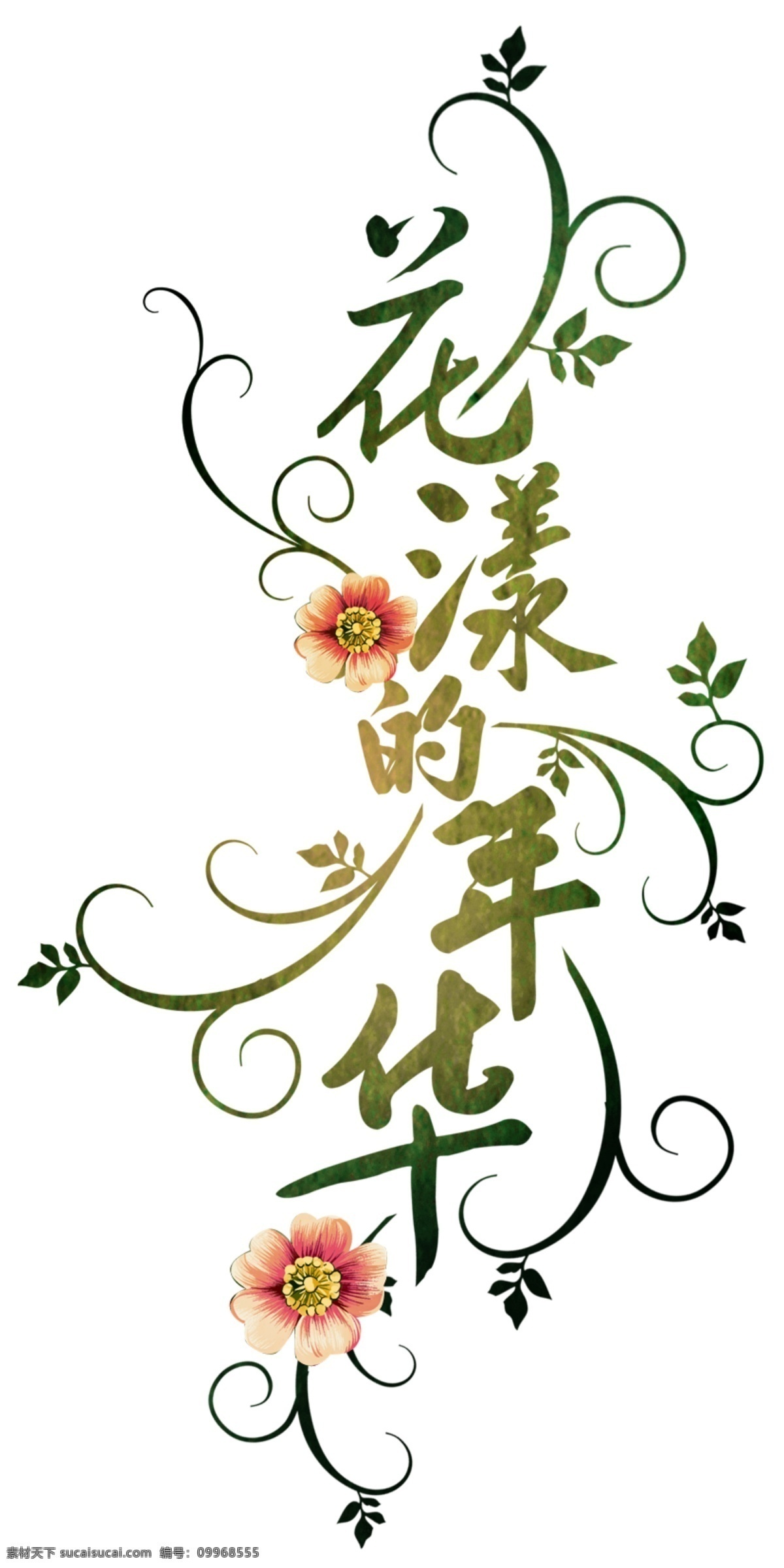 花樣年華 字體 藝術(shù)字 美術(shù)字 標(biāo)題